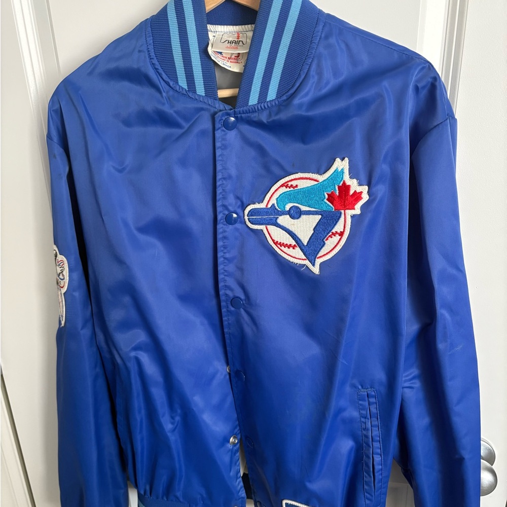 1990s Toronto Blue Jays Shain Bomber Jacket with Logo